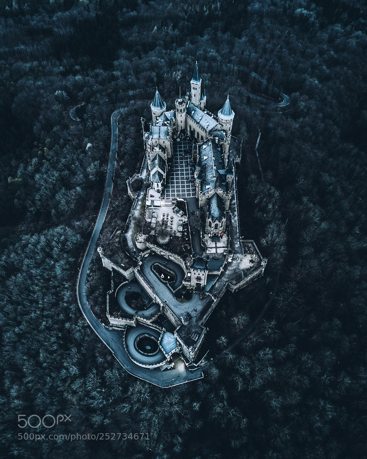 DJI FC220 sample photo. Hohenzollern castle photography