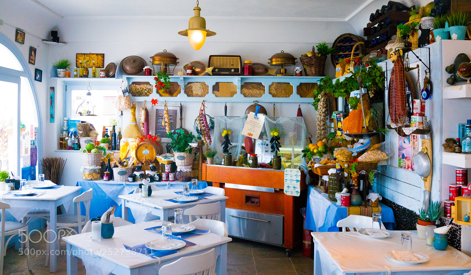 Sony Cyber-shot DSC-RX1R II sample photo. Mama thira's tavern, santorini photography