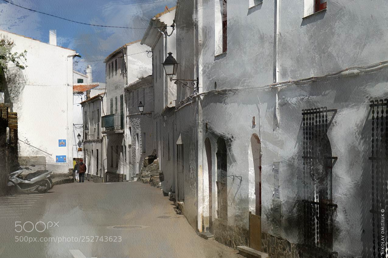 Sony a6000 sample photo. Cadaques street. 2018 photography