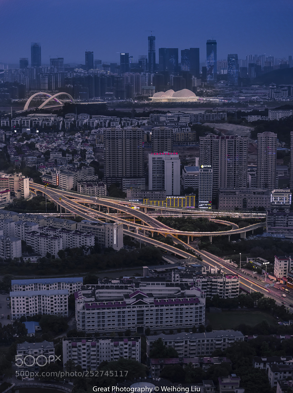 Nikon D810 sample photo. Nanning night view photography