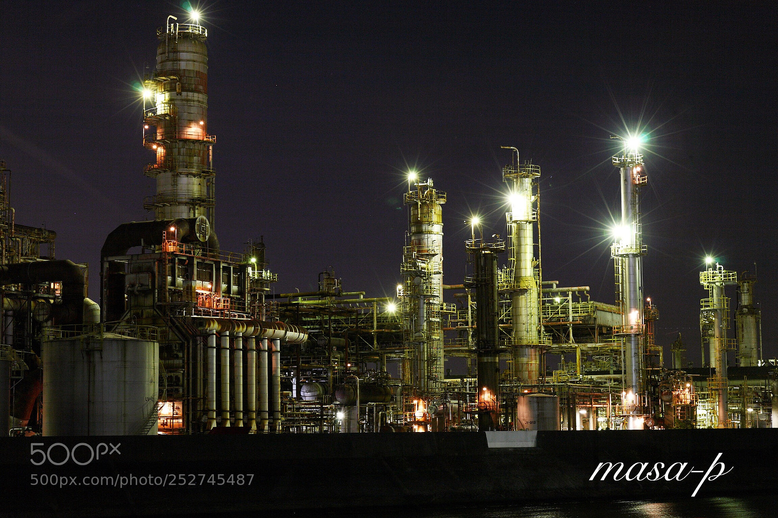 Canon EOS 5D sample photo. Factory night scene
 photography