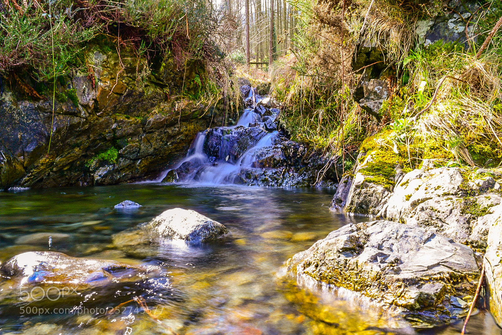 Nikon D5300 sample photo. Little mountain river waterfall photography