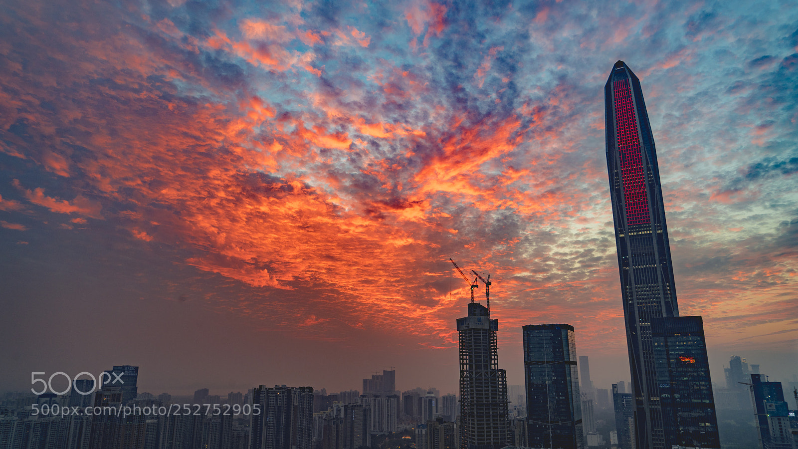 Sony a7 II sample photo. Shenzhen sunset photography