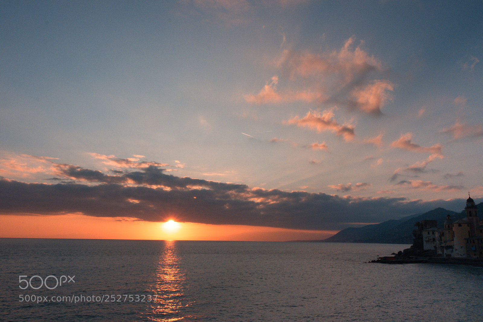 Canon EOS 80D sample photo. Sunset in camogli photography