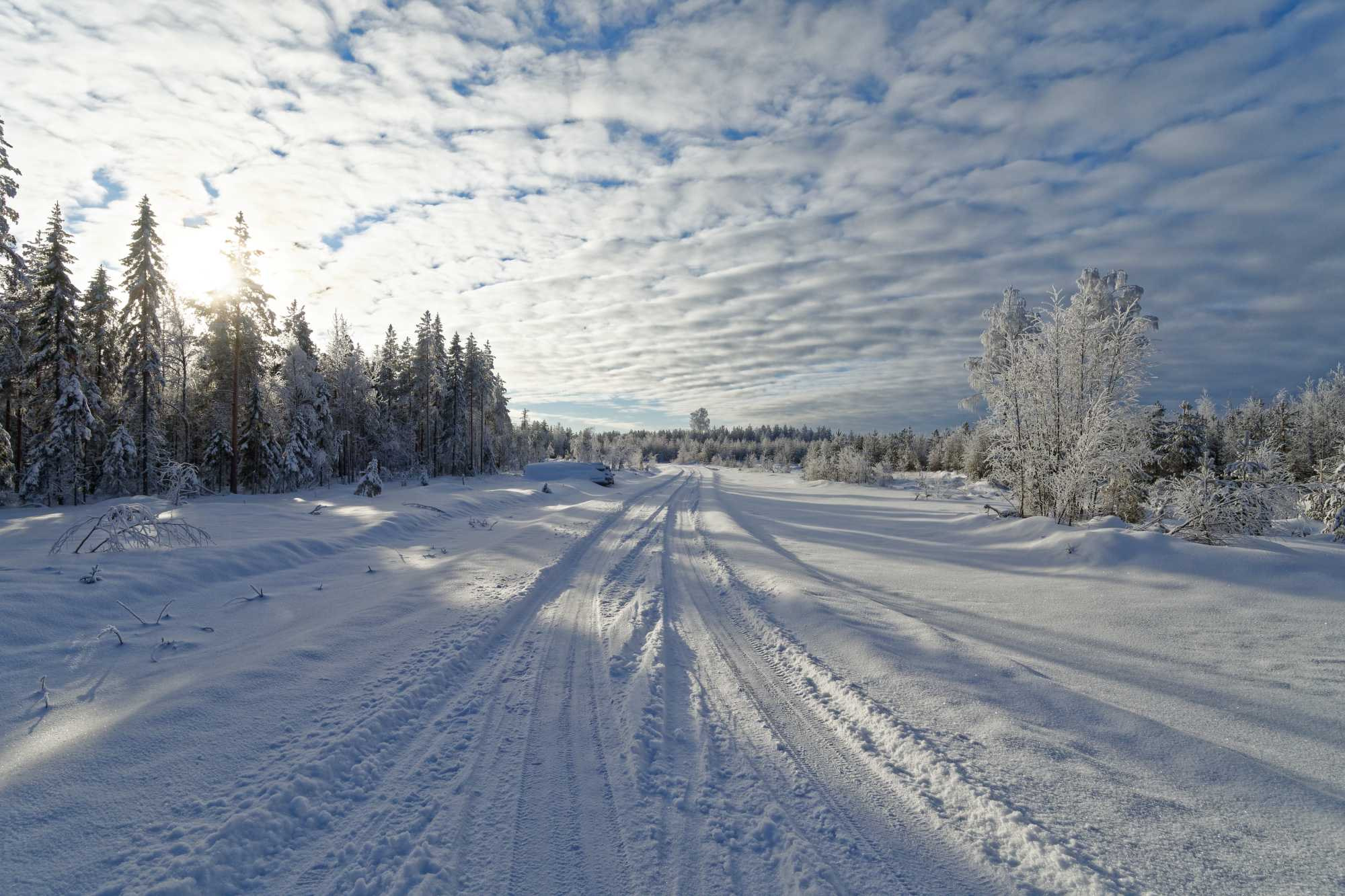 Tokina AT-X Pro 12-24mm F4 (IF) DX sample photo. Snowy road photography