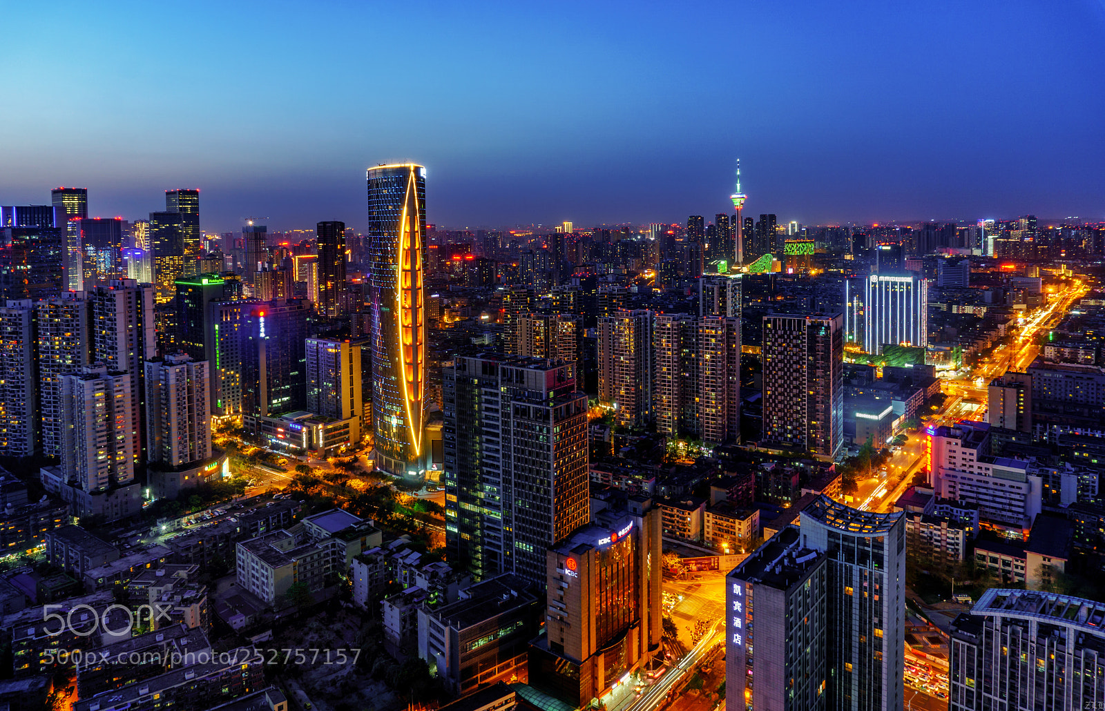 Sony a6000 sample photo. Night of chengdu photography