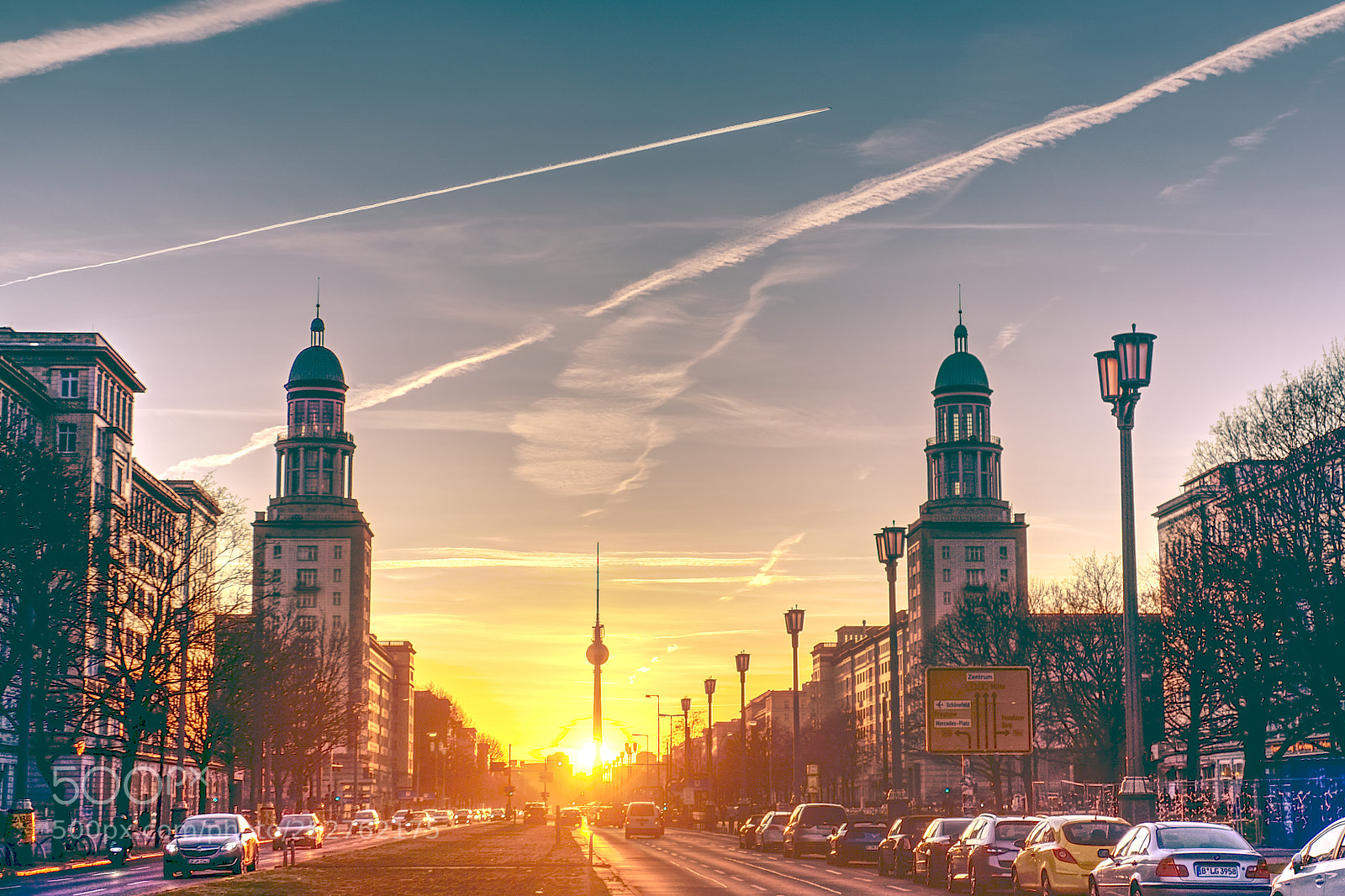 Fujifilm X-T1 sample photo. Urban sunset berlin photography