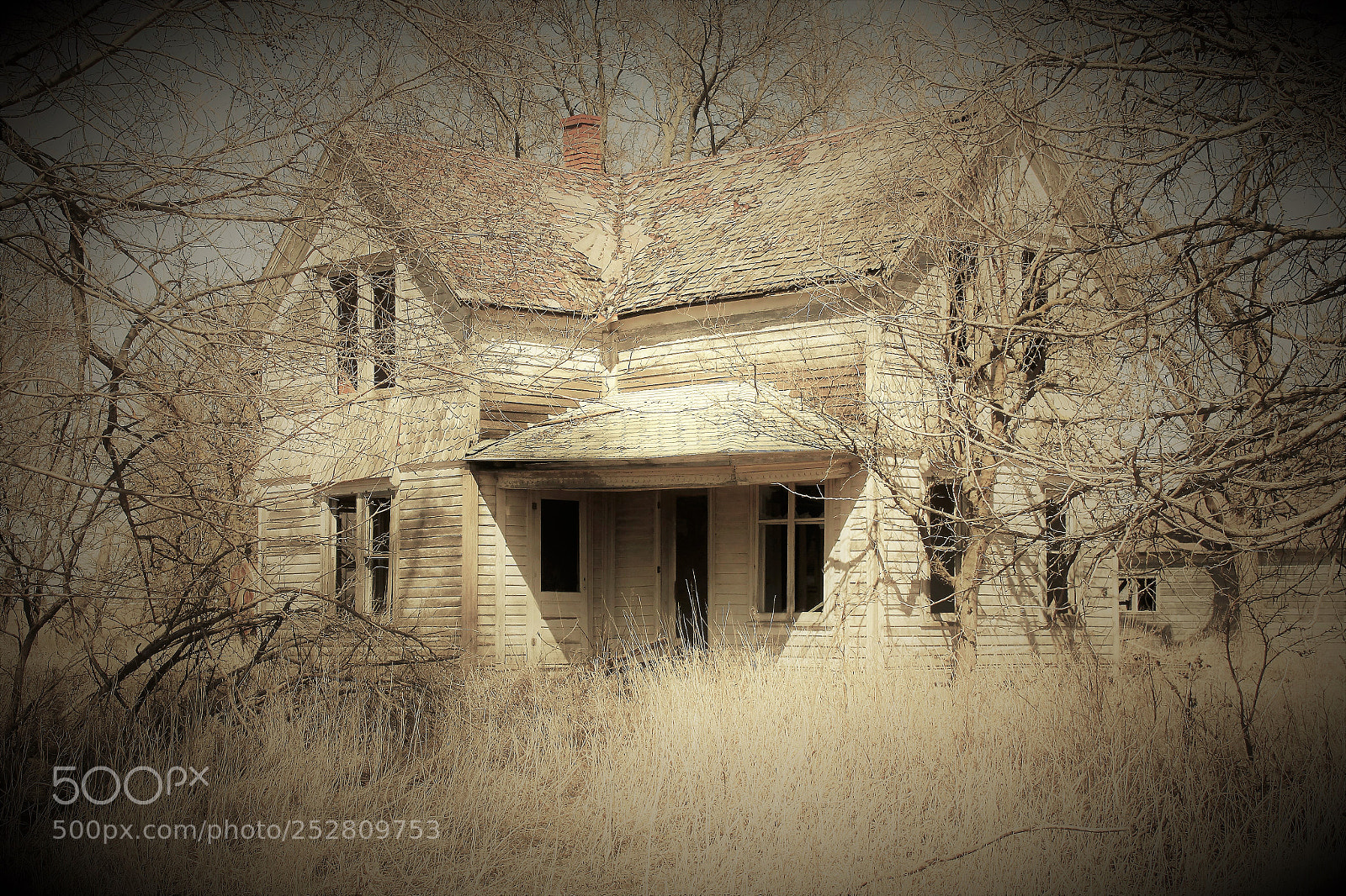 Canon EOS 500D (EOS Rebel T1i / EOS Kiss X3) sample photo. Abandoned farm house photography