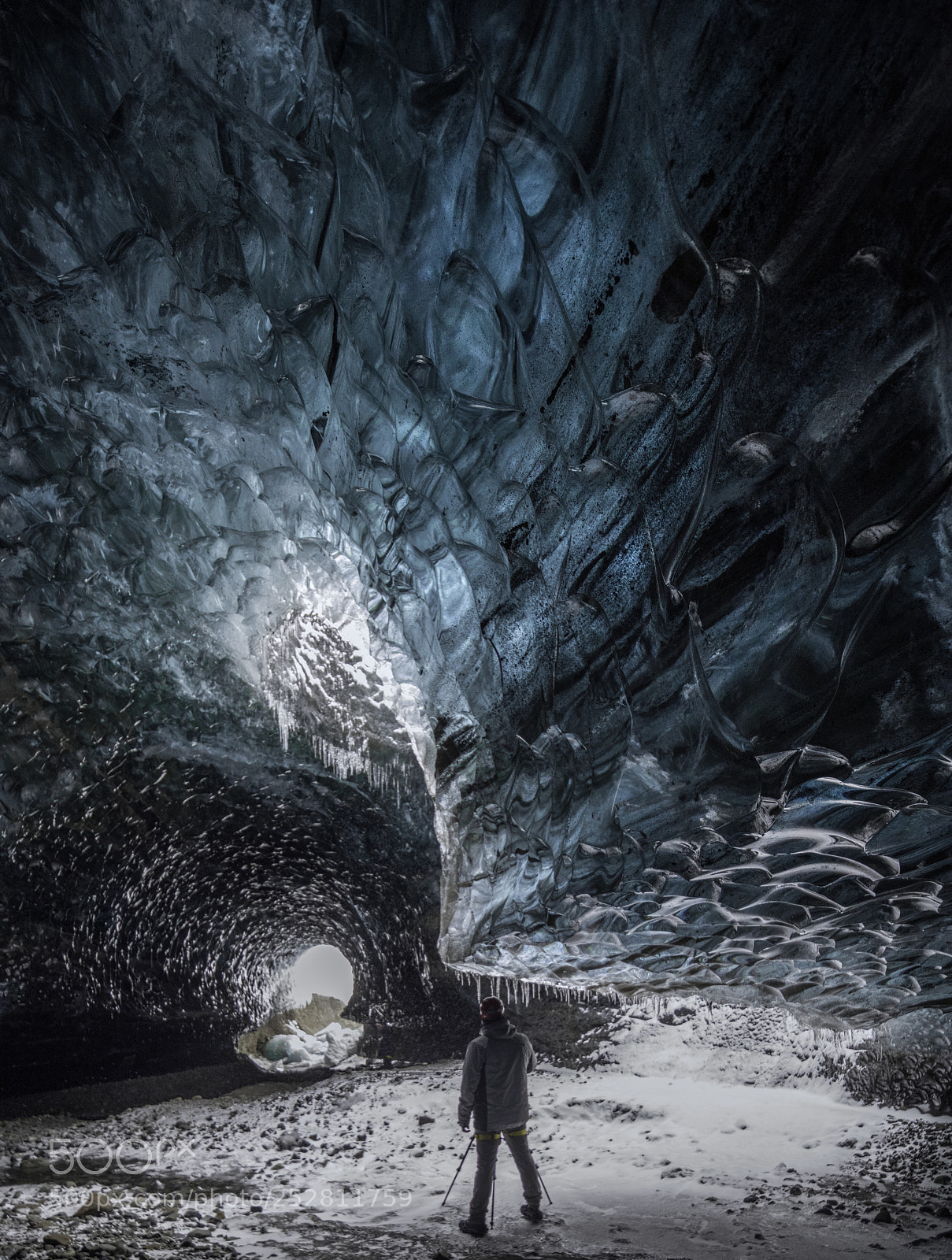 Nikon D850 sample photo. Under the glacier photography