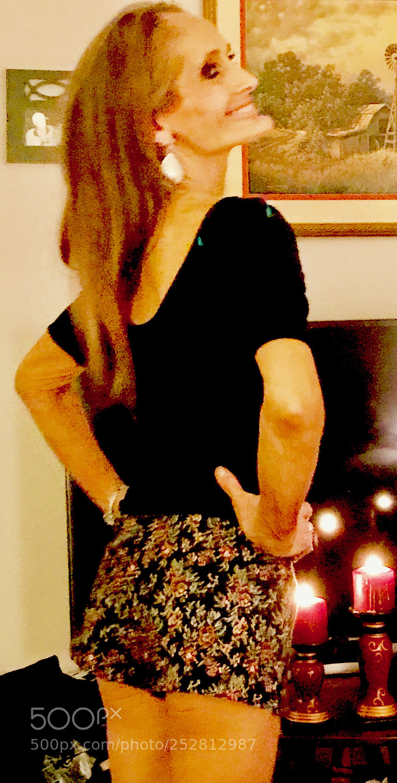 Apple iPhone 7 Plus sample photo. Laura in short dress photography