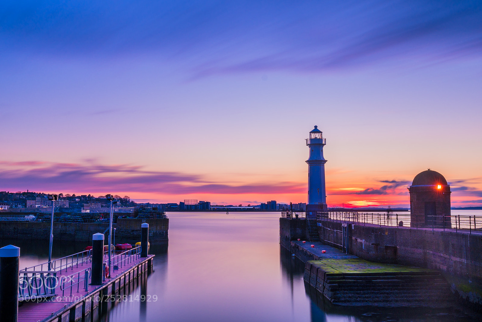 Sony a7R III sample photo. Sunset @newhaven harbour photography