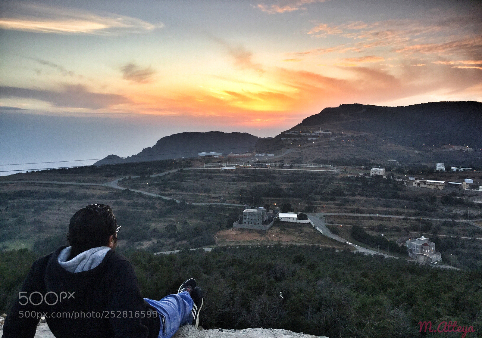 Apple iPad Air 2 sample photo. Sunset at abha mountains photography