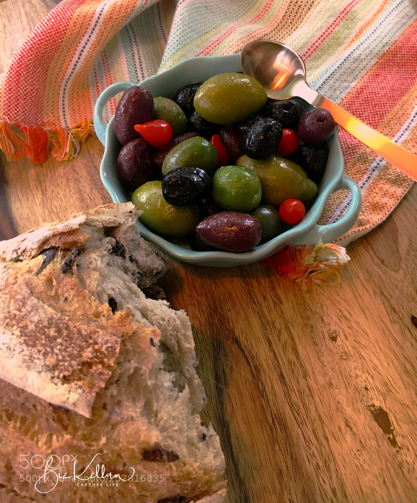 Apple iPhone 6s sample photo. Bread and olives photography