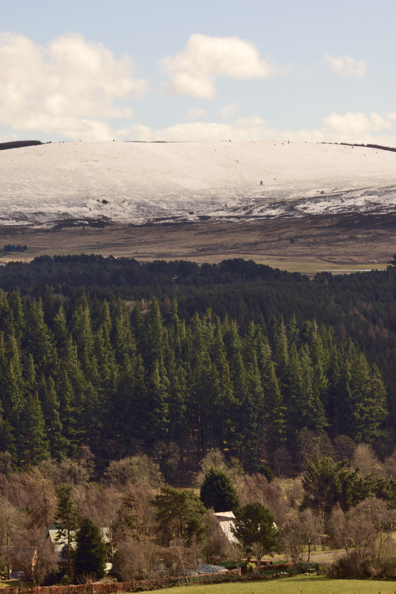 Sigma 105mm F2.8 EX DG OS HSM sample photo. Snowy hill photography