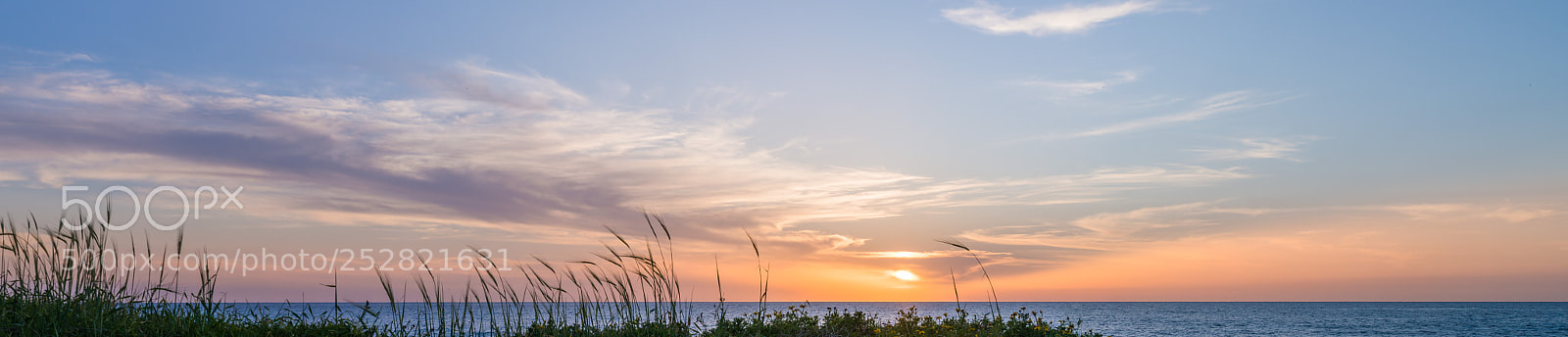 Nikon D800E sample photo. Mediterranean sunset, panoramic photography photography
