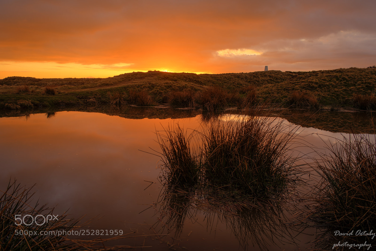 Nikon D7200 sample photo. Sunset over baildon moors photography