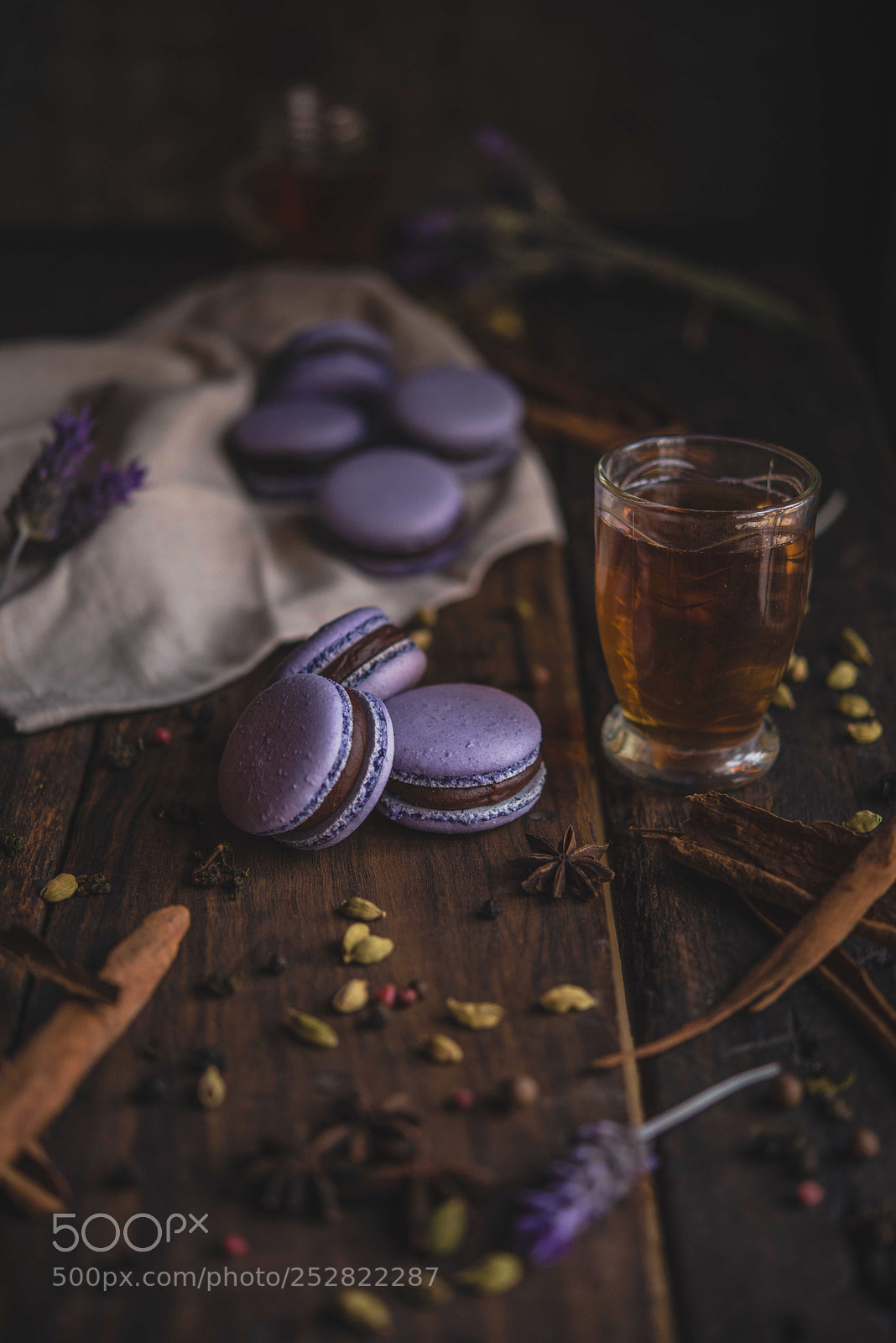 Nikon D800 sample photo. Macarons tea photography