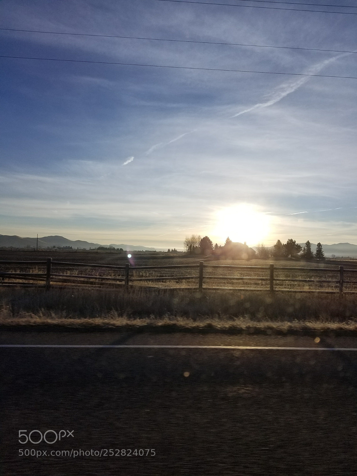 Samsung Galaxy S8+ sample photo. Sunrise at country home photography
