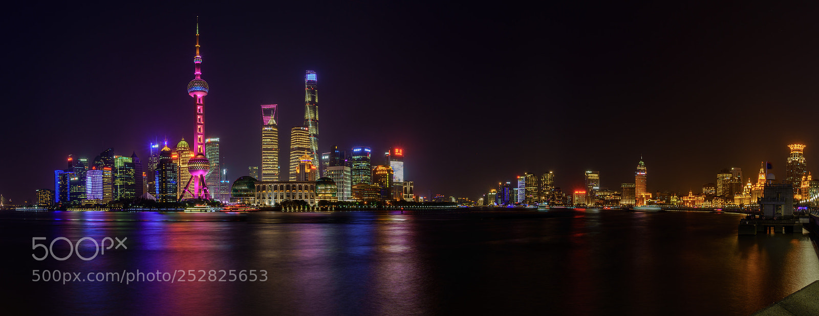 Sony a7R III sample photo. Shanghai skyline at night photography