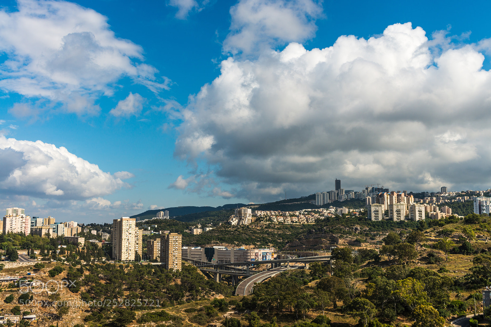 Nikon D800E sample photo. Haifa cityscape. photography