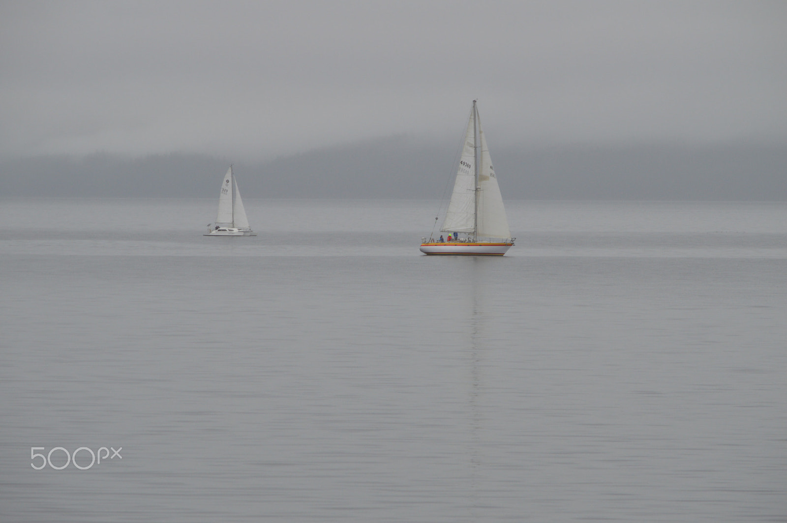 Nikon D3200 sample photo. Sail in the mist photography