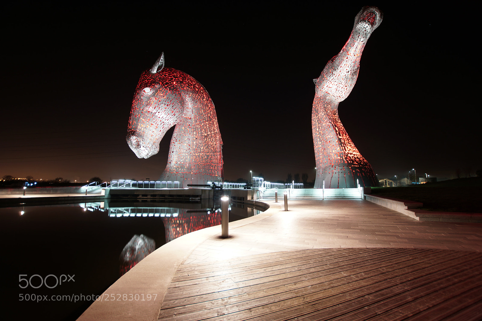 Sony SLT-A77 sample photo. Kelpies at night photography