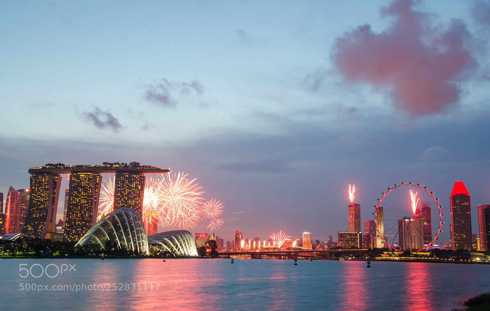 Nikon D7000 sample photo. Fireworks @ marina bay photography