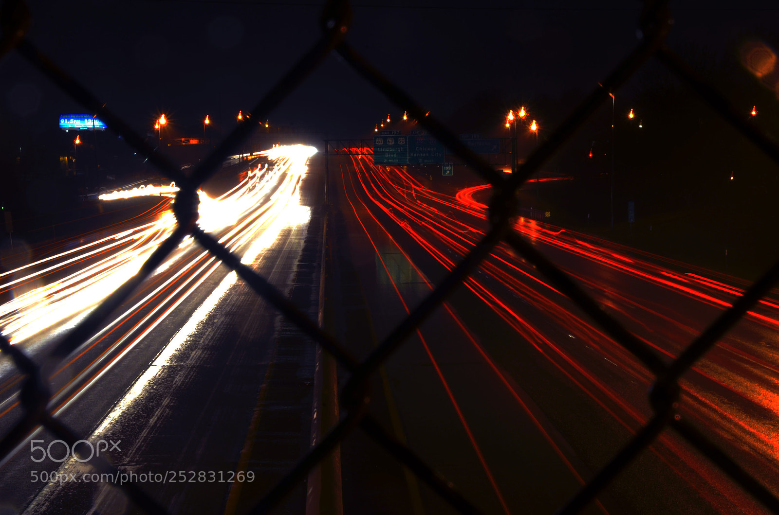 Nikon D7000 sample photo. Highway lightstreak photography