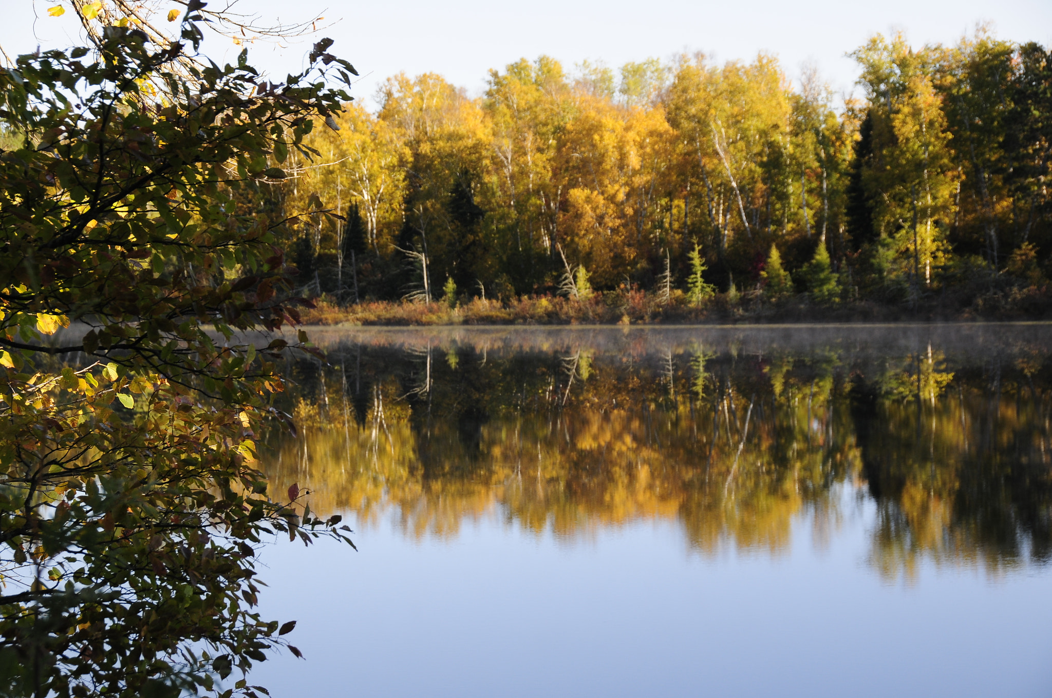 Nikon D300 sample photo. Northern minnesota lake in the fall photography