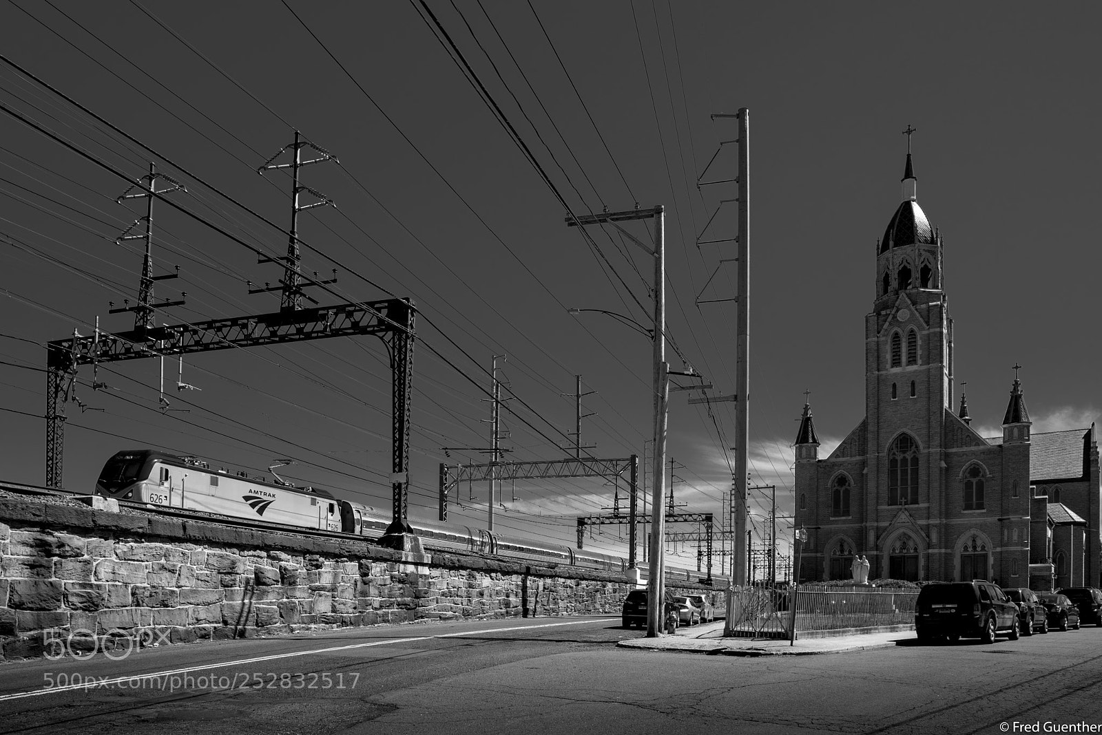 Nikon D810 sample photo. Amtrak train passing cyril photography