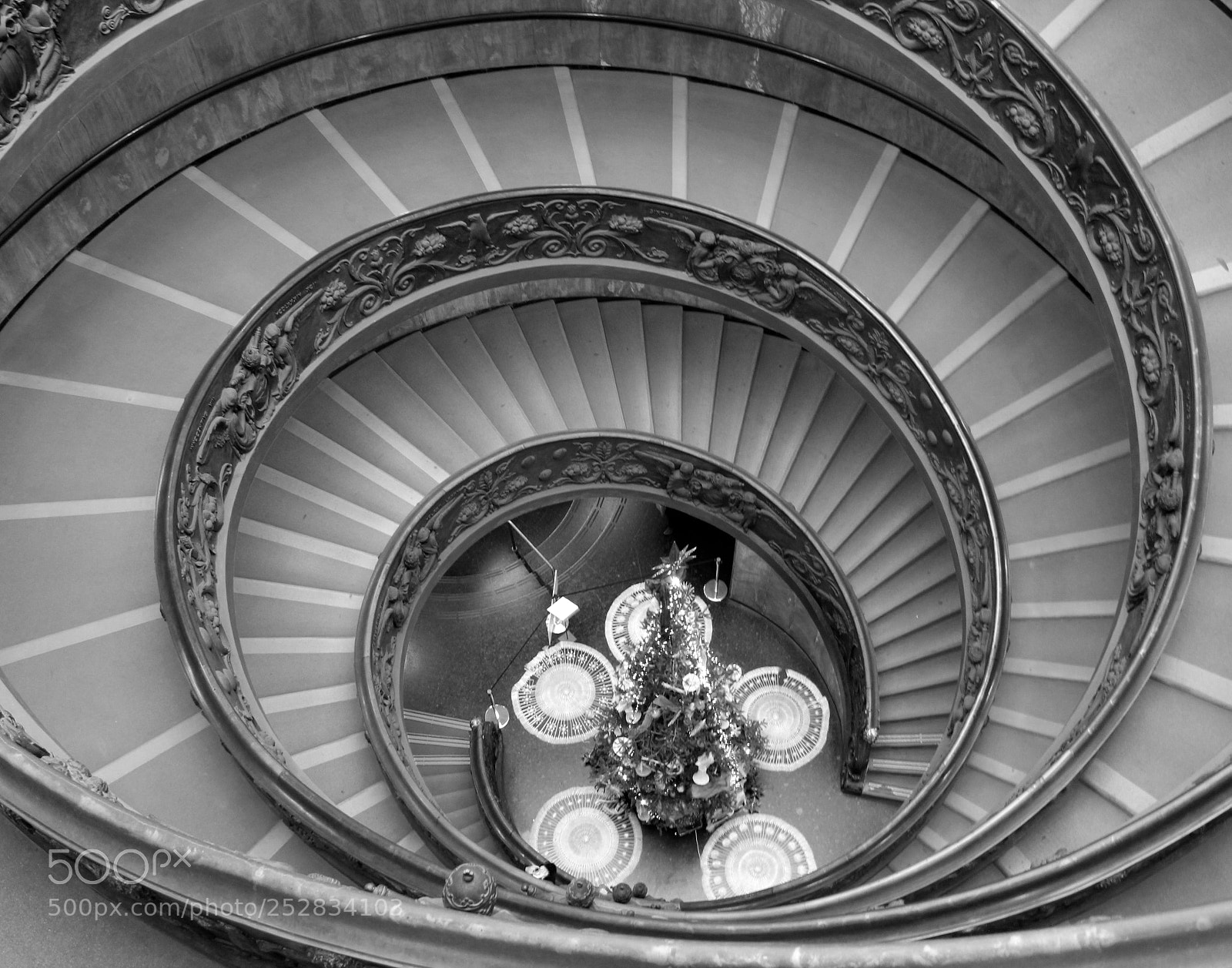 Canon EOS 600D (Rebel EOS T3i / EOS Kiss X5) sample photo. Spiral staircase-the vatican museum photography
