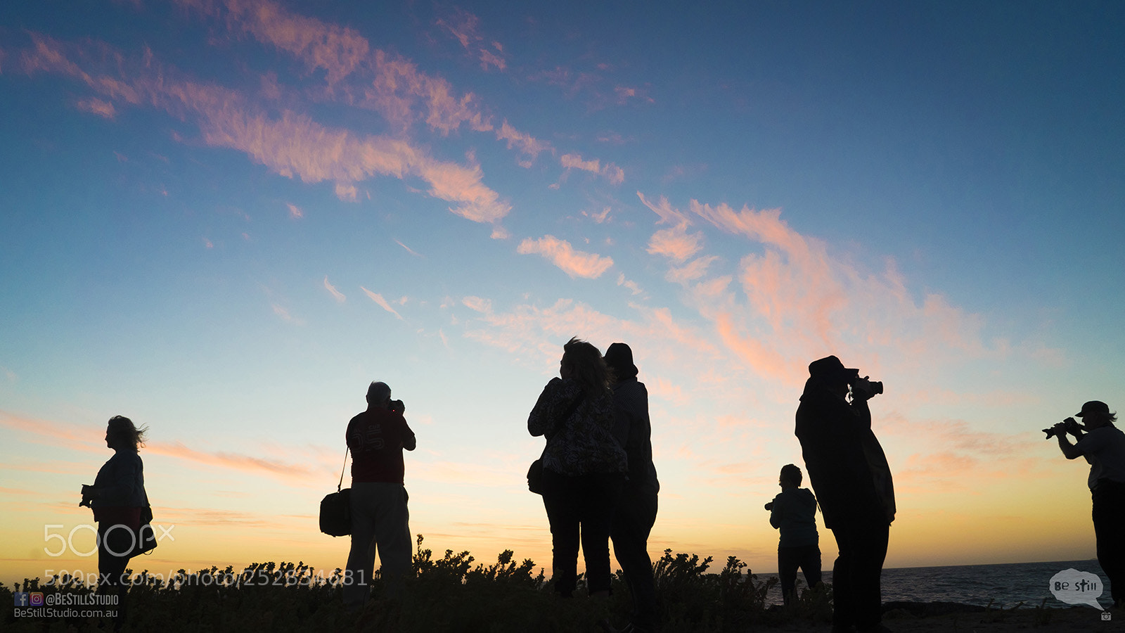 Sony a7S II sample photo. Photographers silhouette during sunset photography