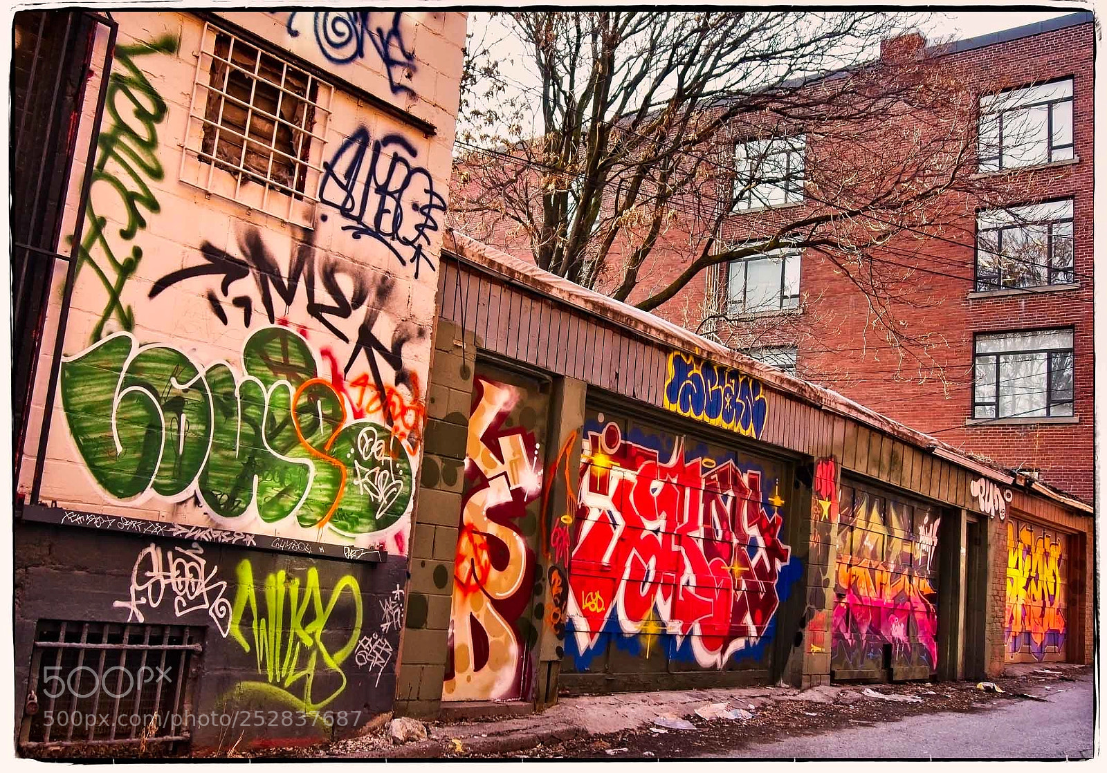 Sony Alpha NEX-5T sample photo. Painted back alley photography