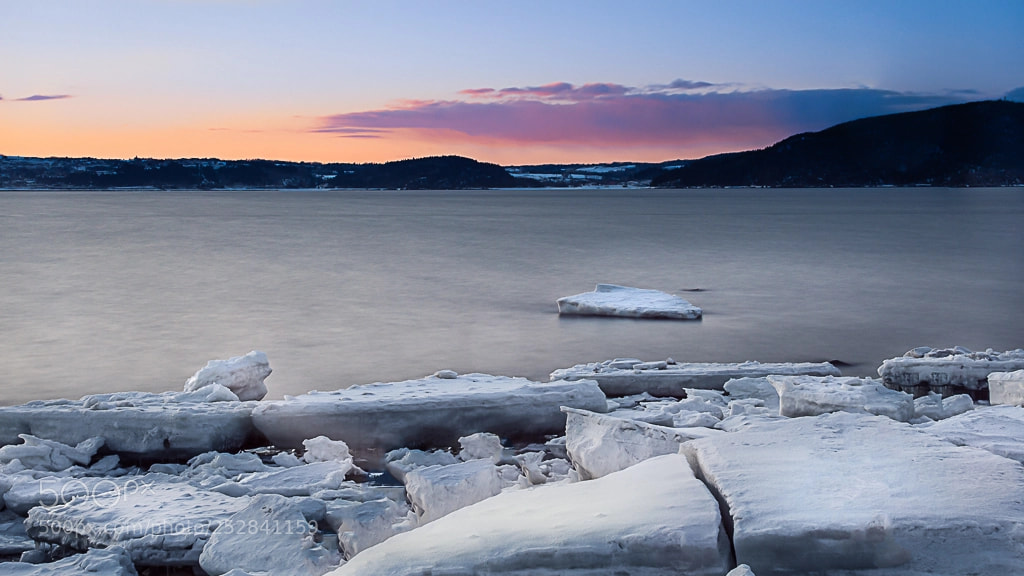 Nikon D7200 sample photo. Sunset on ice photography