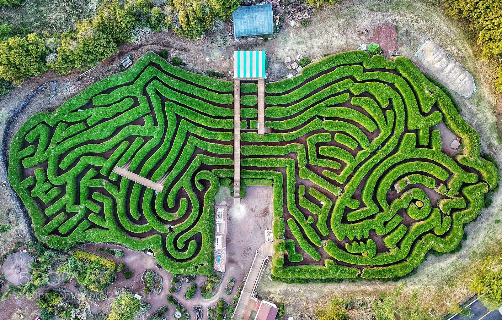 DJI FC220 sample photo. Maze photography