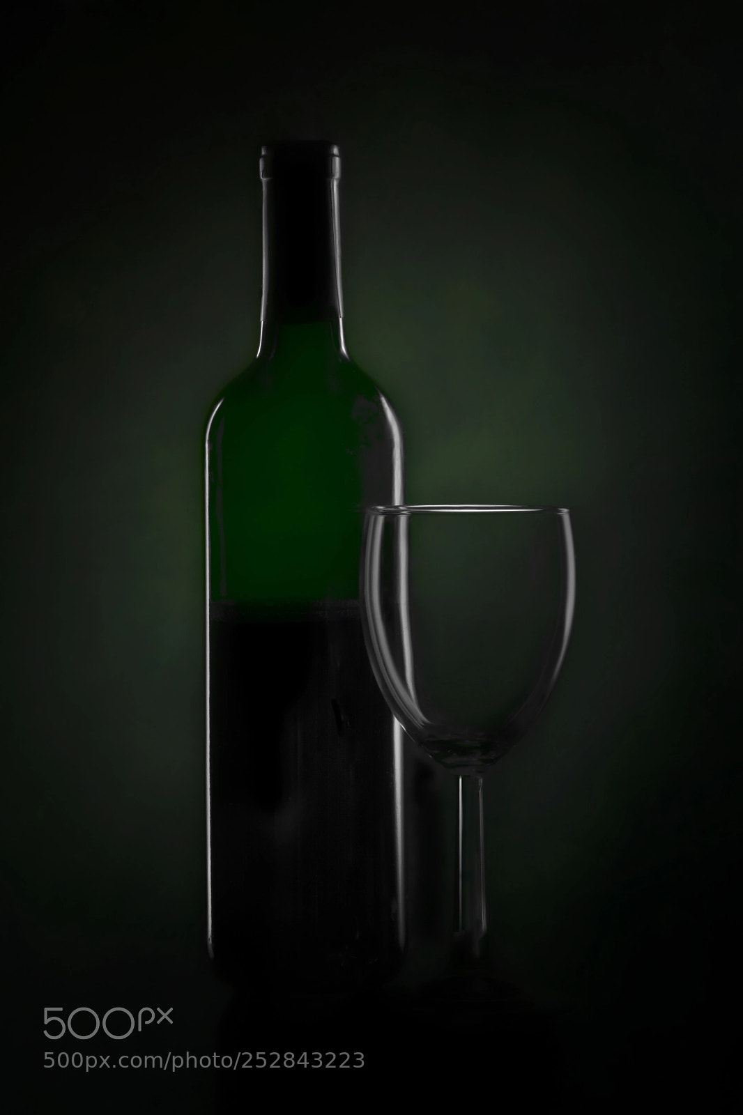 Nikon D7100 sample photo. Wine glass and bottle photography