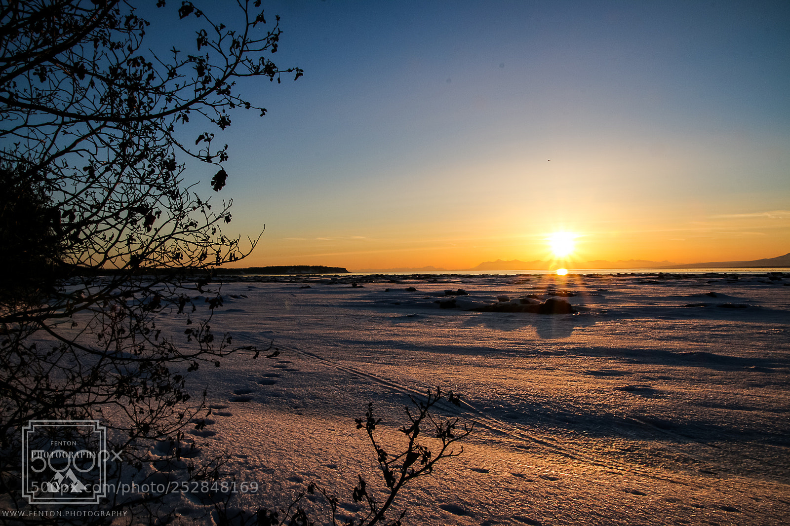 Canon EOS 70D sample photo. Cook inlet sunflare photography
