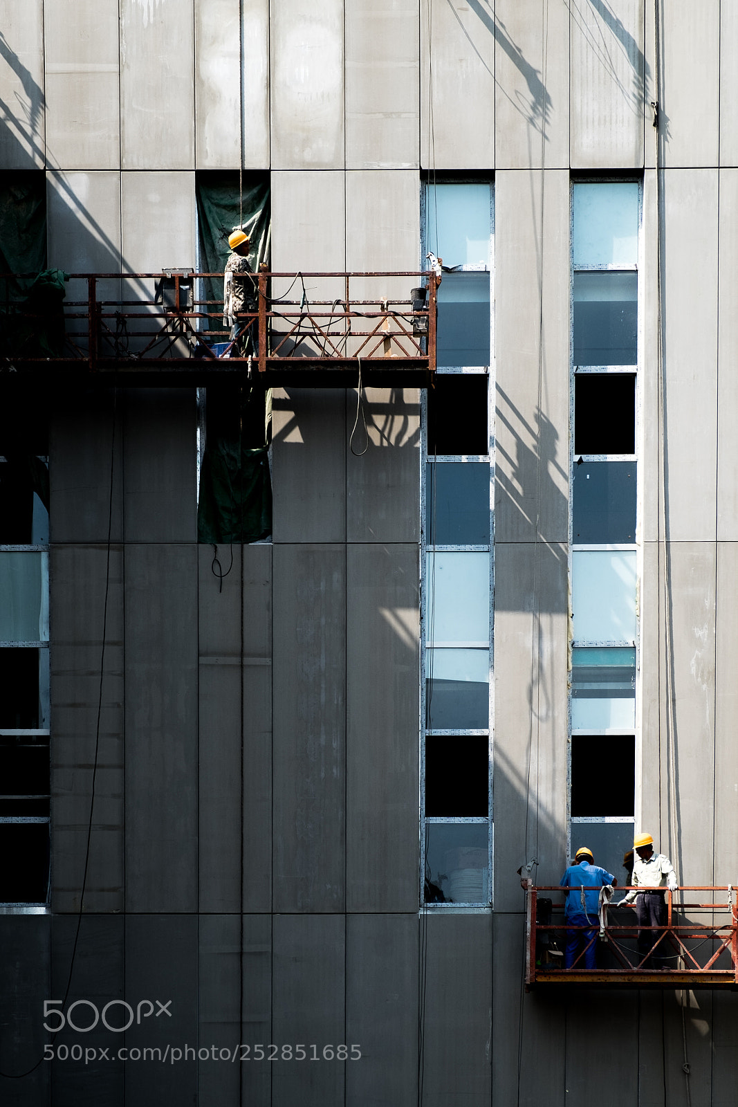 Fujifilm X-T1 sample photo. Construction workers in beijing's photography