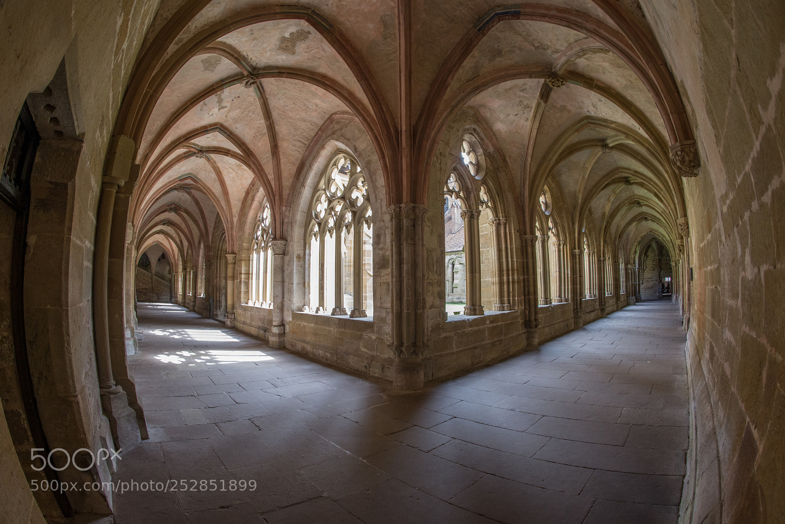 Nikon D600 sample photo. Corridor kloster maulbronn photography