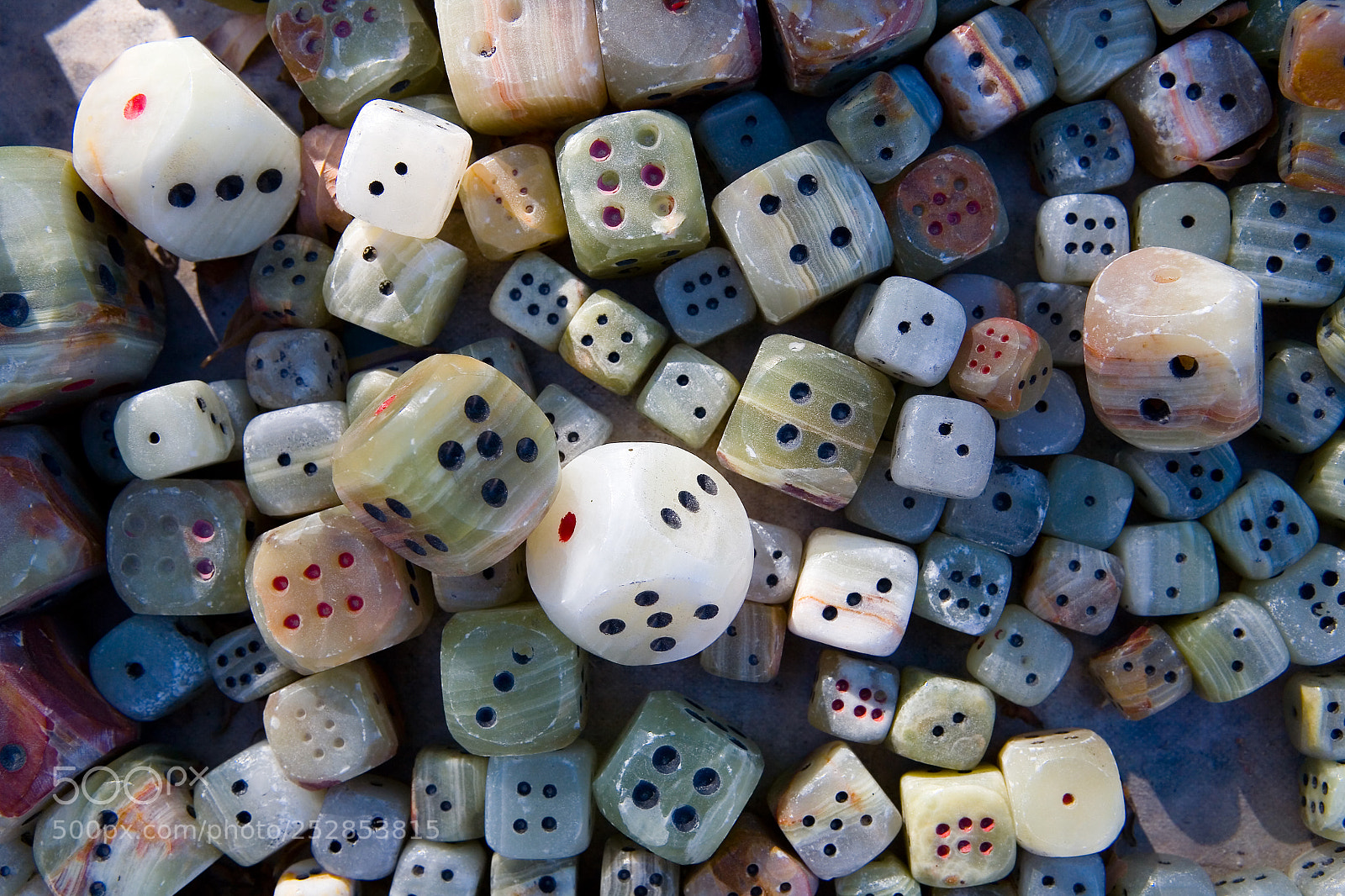 Canon EOS 5D sample photo. Dices made of stone photography