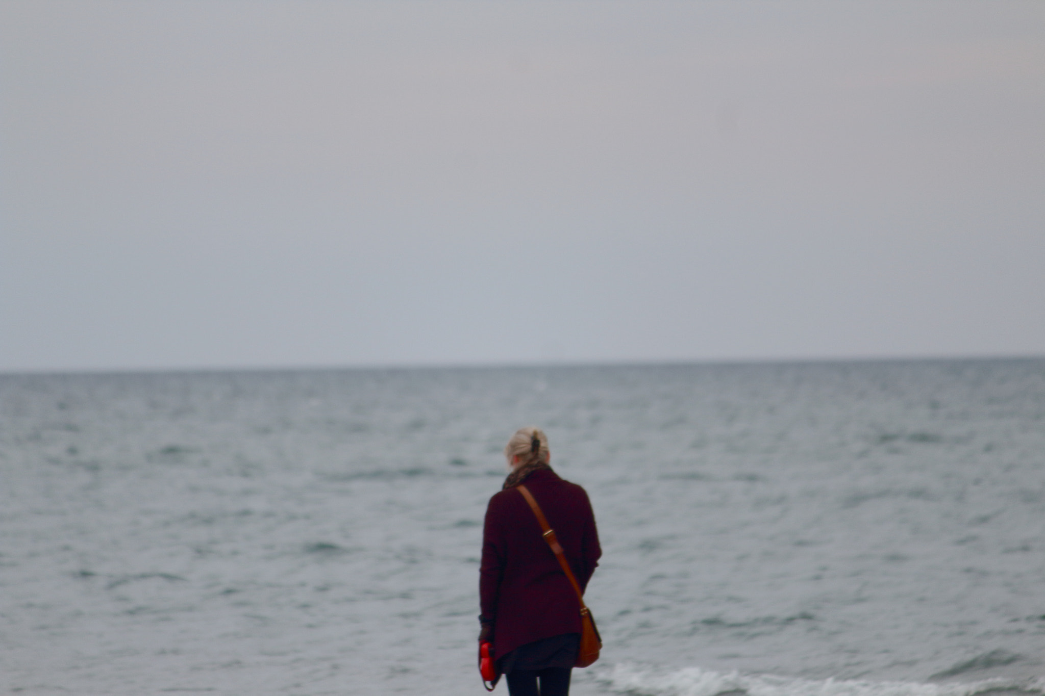 Canon EF-S 55-250mm F4-5.6 IS II sample photo. Lady and the lake photography
