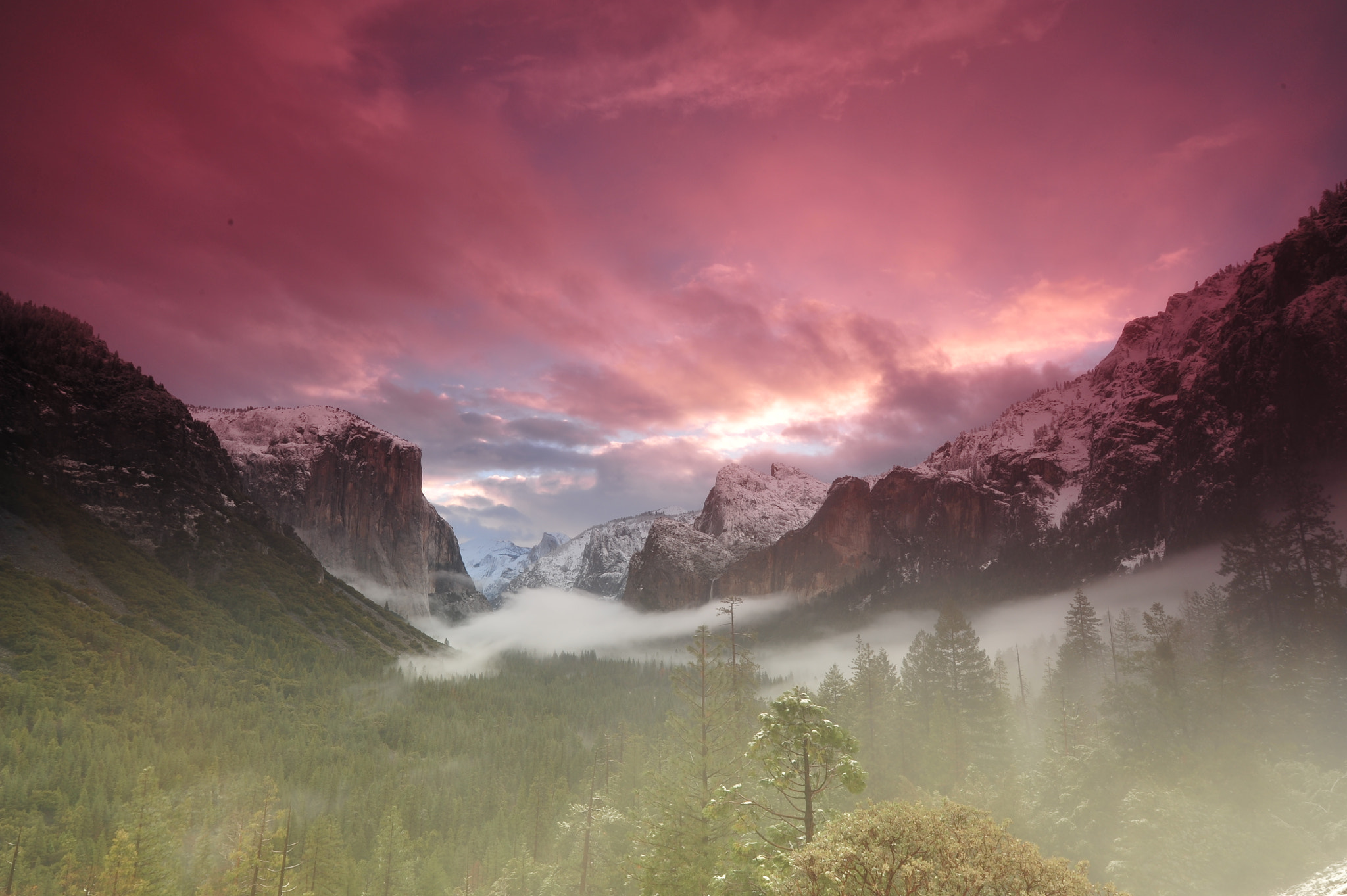 Nikon D700 + Nikon AF-S Nikkor 14-24mm F2.8G ED sample photo. Breathtaking morning at yosemite photography