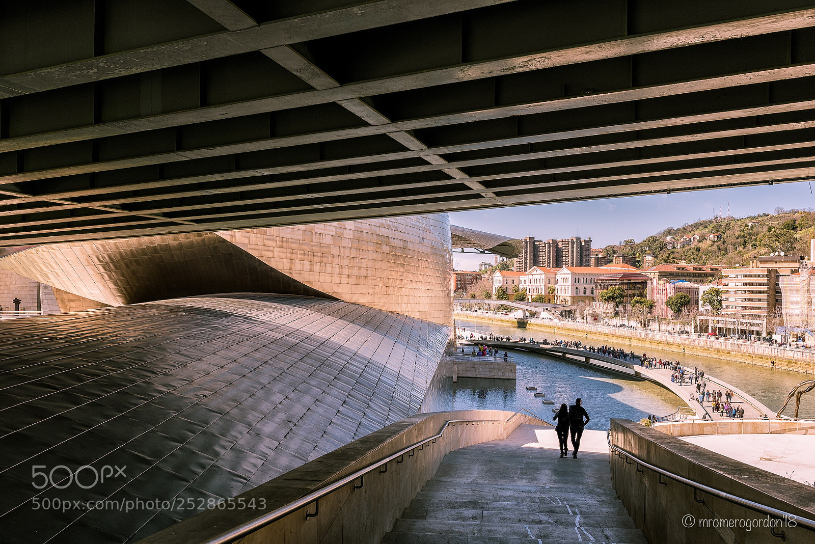 Nikon D810 sample photo. Under the bridge. bilbao photography