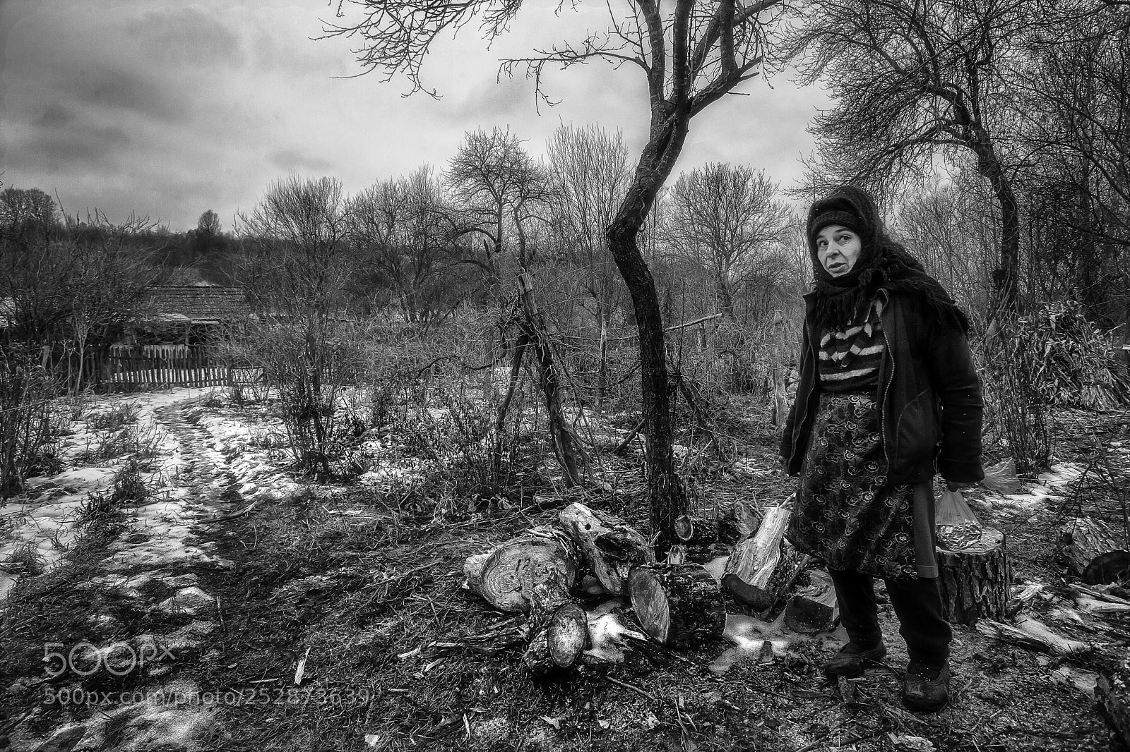 Canon EOS 5D Mark II sample photo. Rural scene bw photography