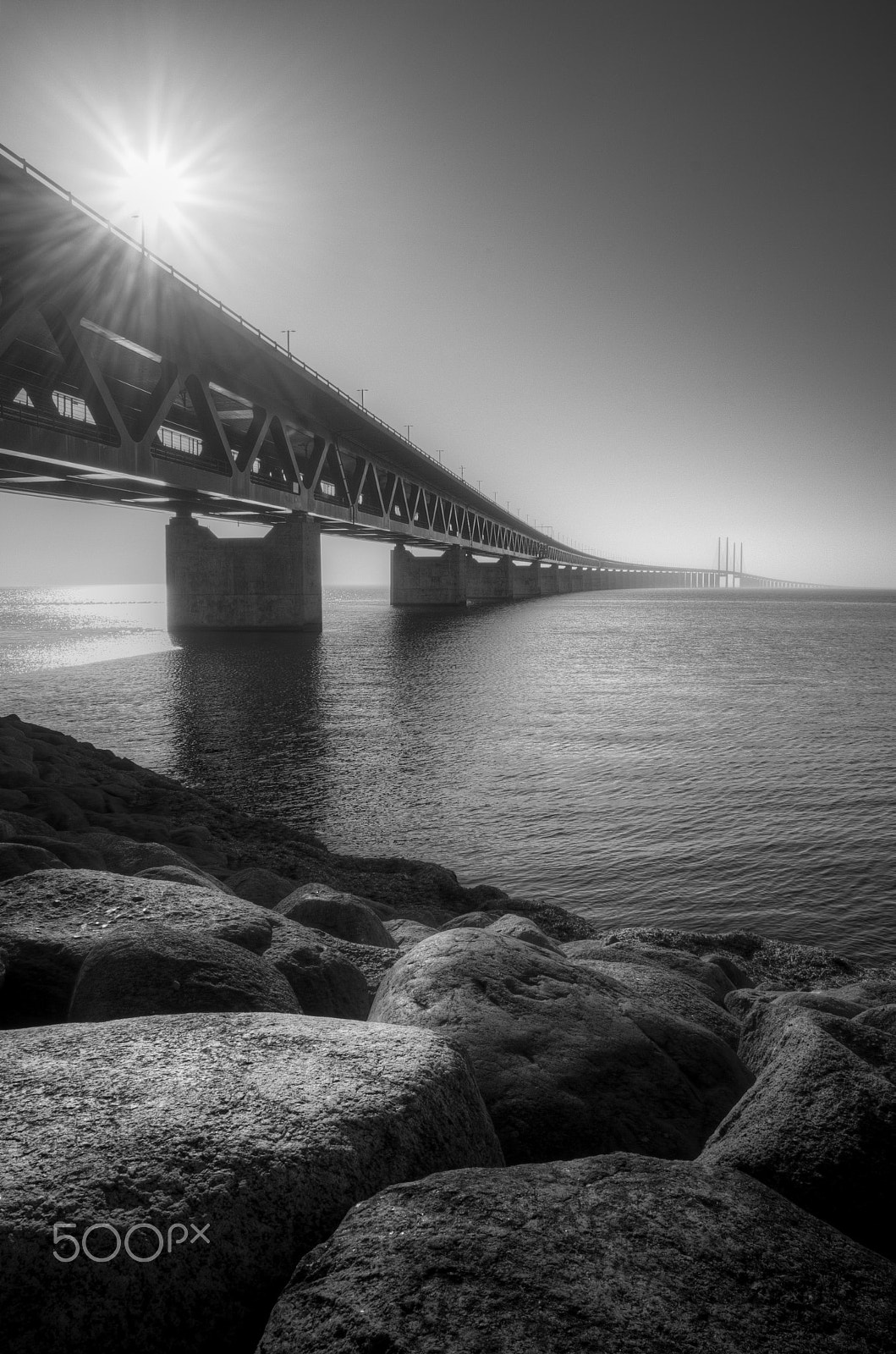 Samsung NX11 sample photo. Öresund bridge photography