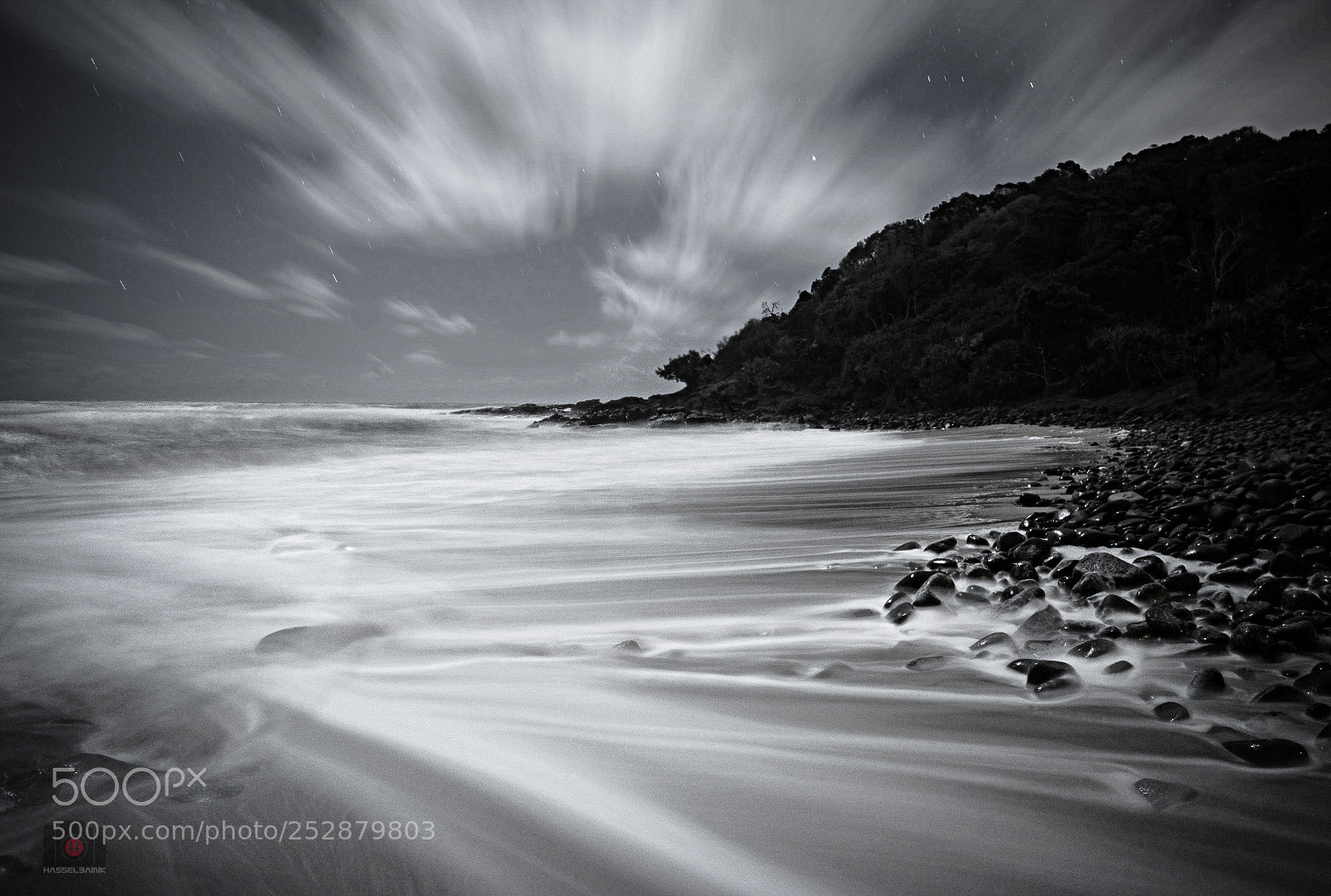 Sony a7 II sample photo. Night seascape photography