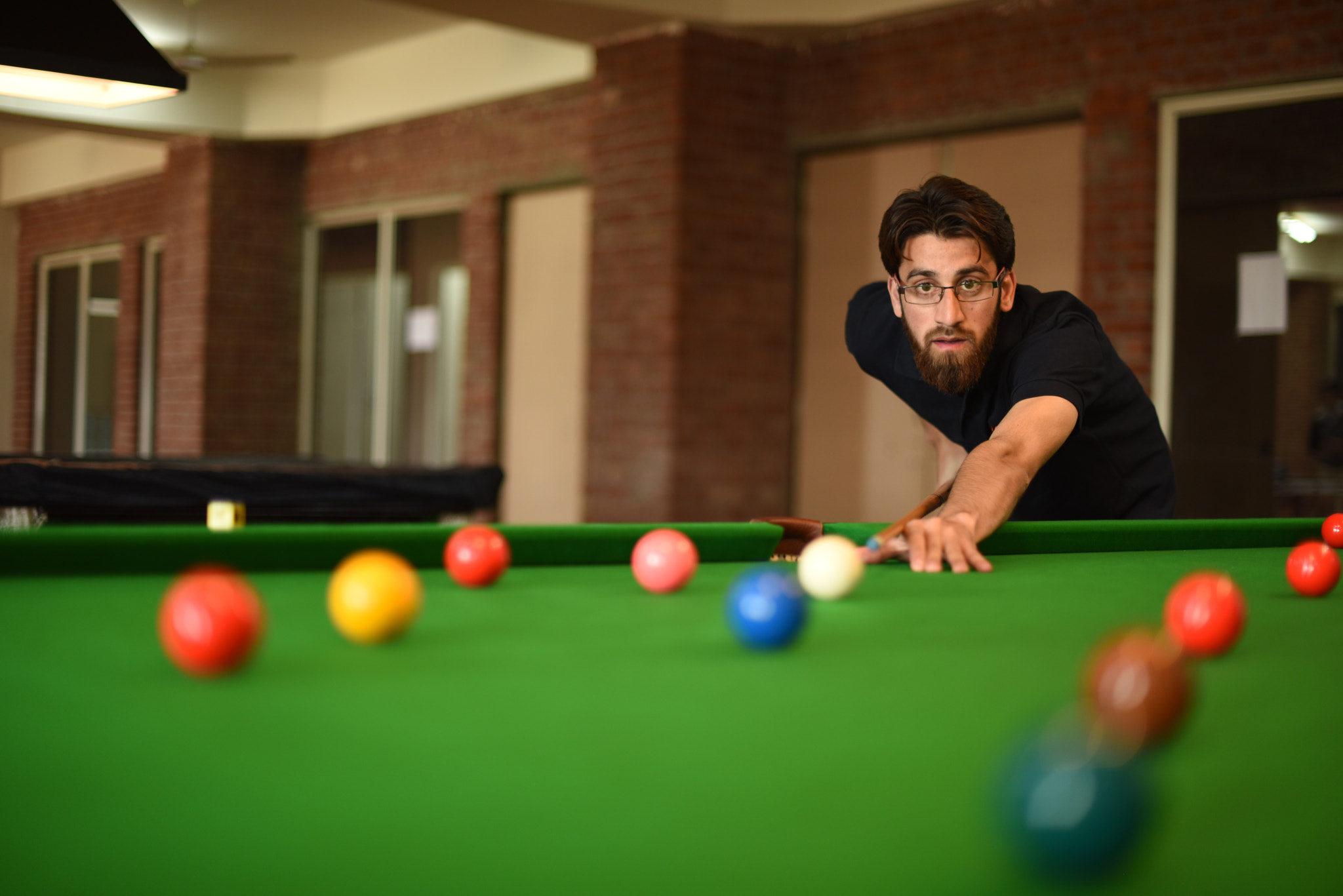 Nikon D810 + Nikon AF-S Nikkor 50mm F1.4G sample photo. Snooker photography