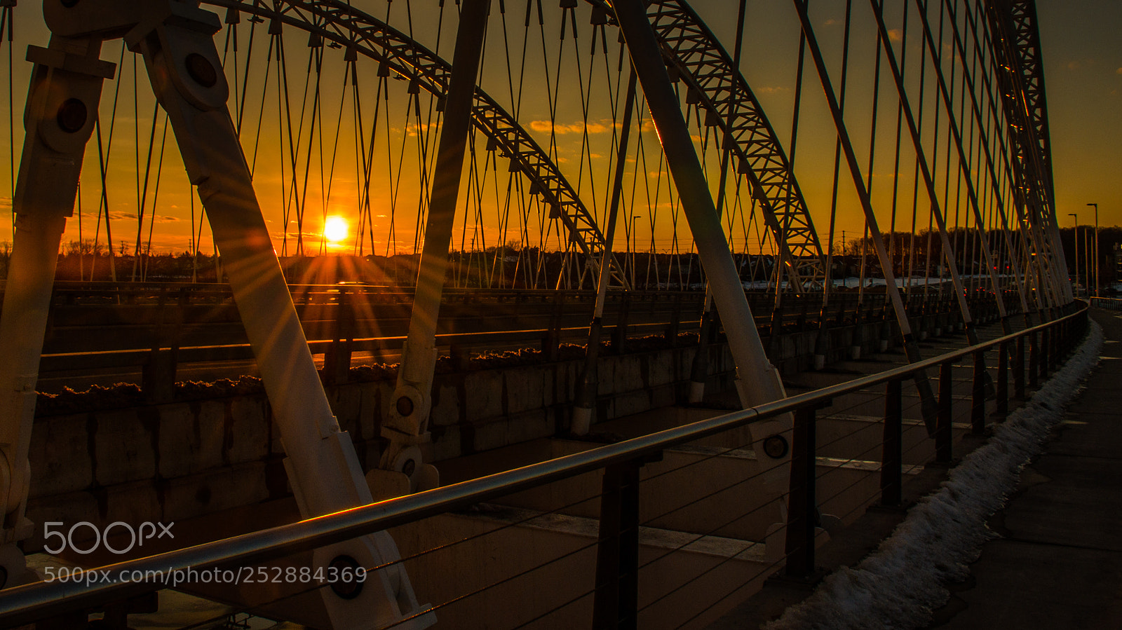 Nikon D5100 sample photo. Sunset over the bridge photography
