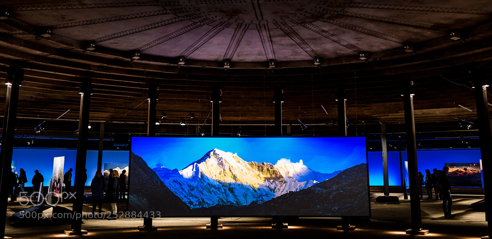 Nikon D810 sample photo. Gasometer exhibition inside photography