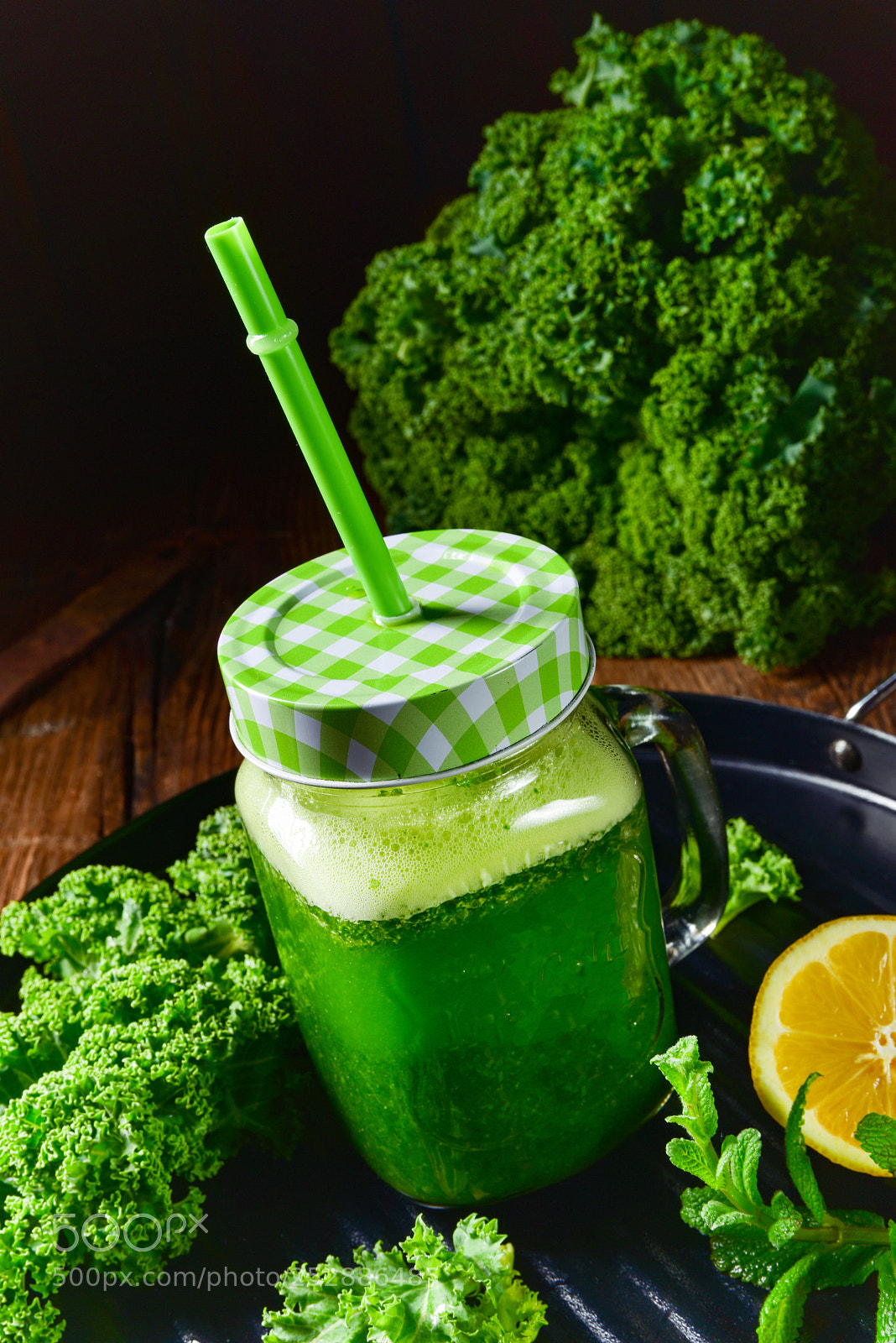 Nikon D810 sample photo. Kale smoothie photography